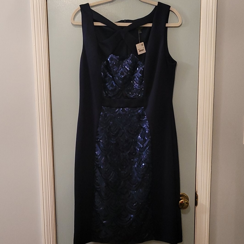 Beautiful new dress dark blue.